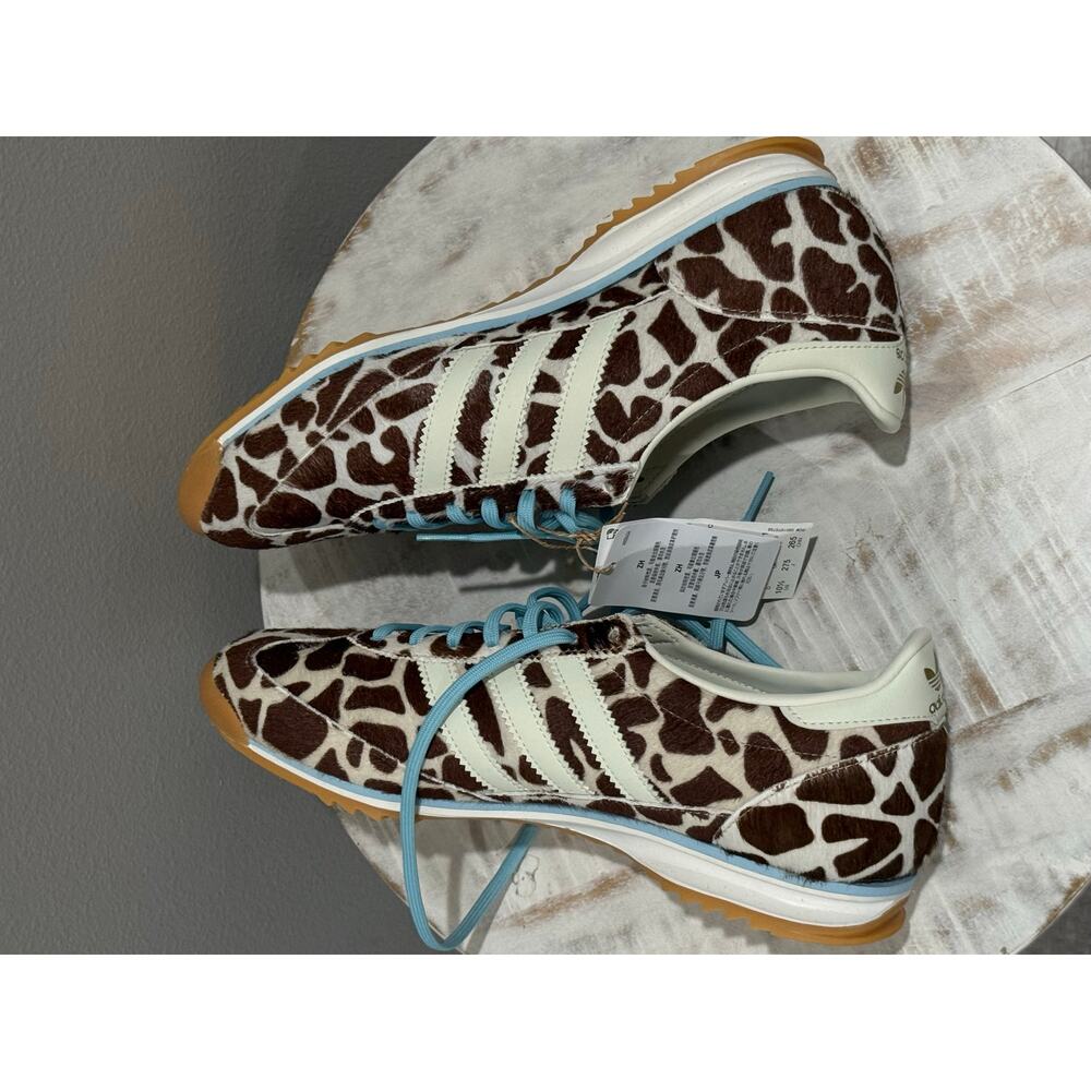 Adidas SL 72 OG Cow Print Crystal Linen Ivory Off White Size 10.5w 9.5m KH8967 - Picture 6 of 9